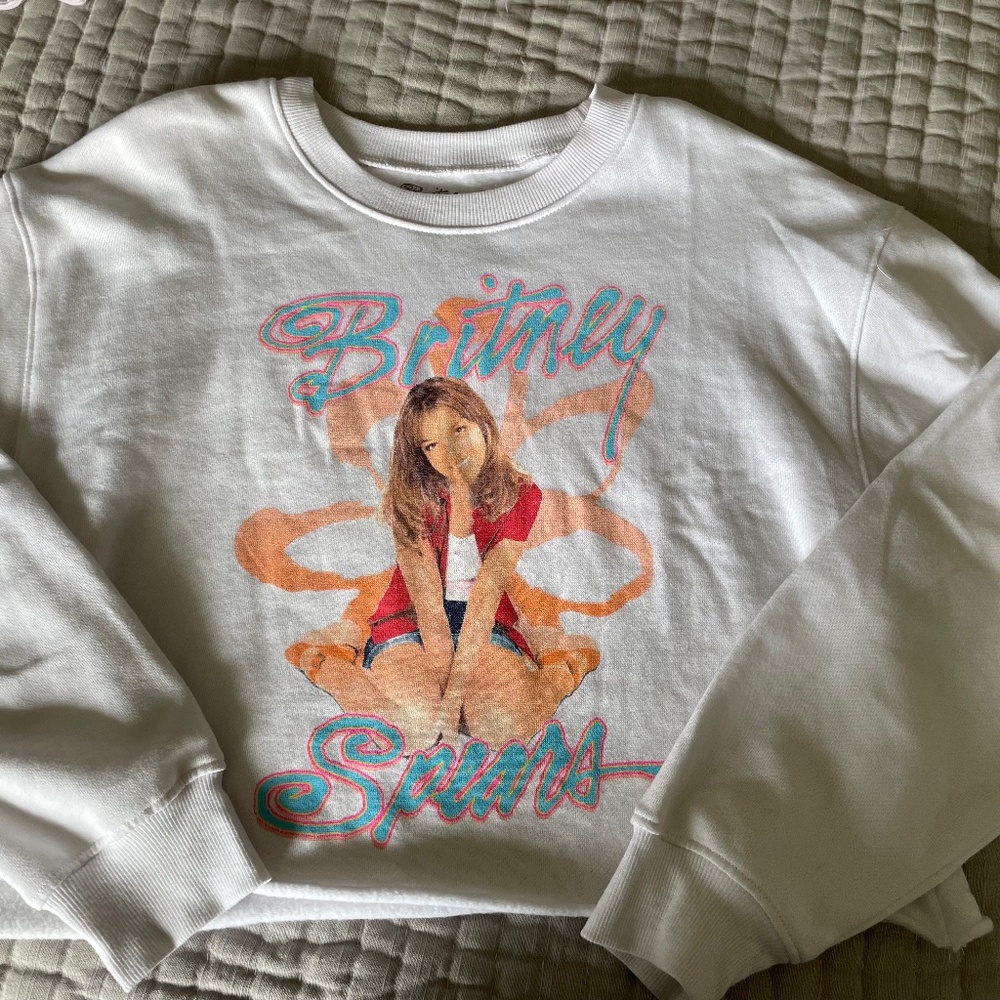 Britney Spears Cropped Sweatshirt size small